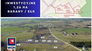 Działka budowlana na sprzedaż Barany